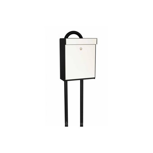 Allux postkasse - Grundform CREMEHVID