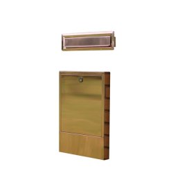 KOBBER Indbygnings postkasse - Brevindkast + Ramme med lge