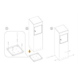 KORTEX Cortenstaal postkasse