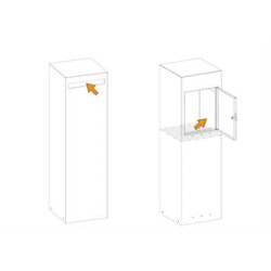 KORTEX Cortenstaal postkasse