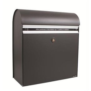 Postkasse ANTRASIT - brevindkast i aluminium : ALLUX KS200S