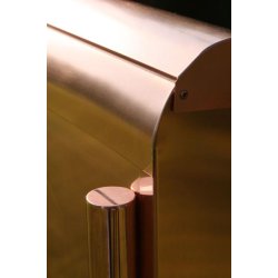 Lux kobber postkasse - 2. Sortering - Kun 1 stk.