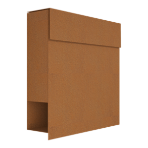 Rust farvet design postkasse - moderne design - Manhattan