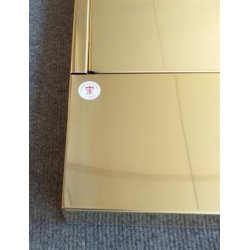 MESSING Indbygnings postkasse - Brevindkast + Ramme med lge