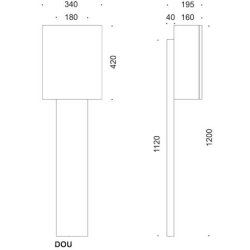 OUTFIT L990 Design postkasse - SORT