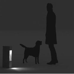 MEDIUM BLOC - standerlampe - SORT