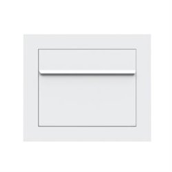 Indbygningspostkasse SORA - HVID lakering