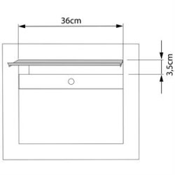 Indbygningspostkasse SORA - RUSTFRIT STL