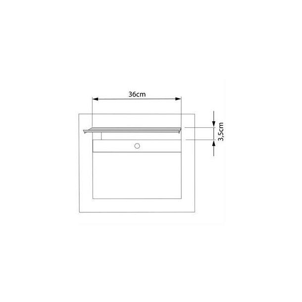 Indbygningspostkasse SORA - RUSTFRIT STL
