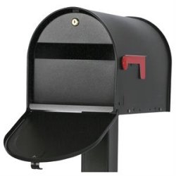 Stor US-Mail Amerikaner postkasse lås - - SORT - US-Mail - Designprodukter.dk